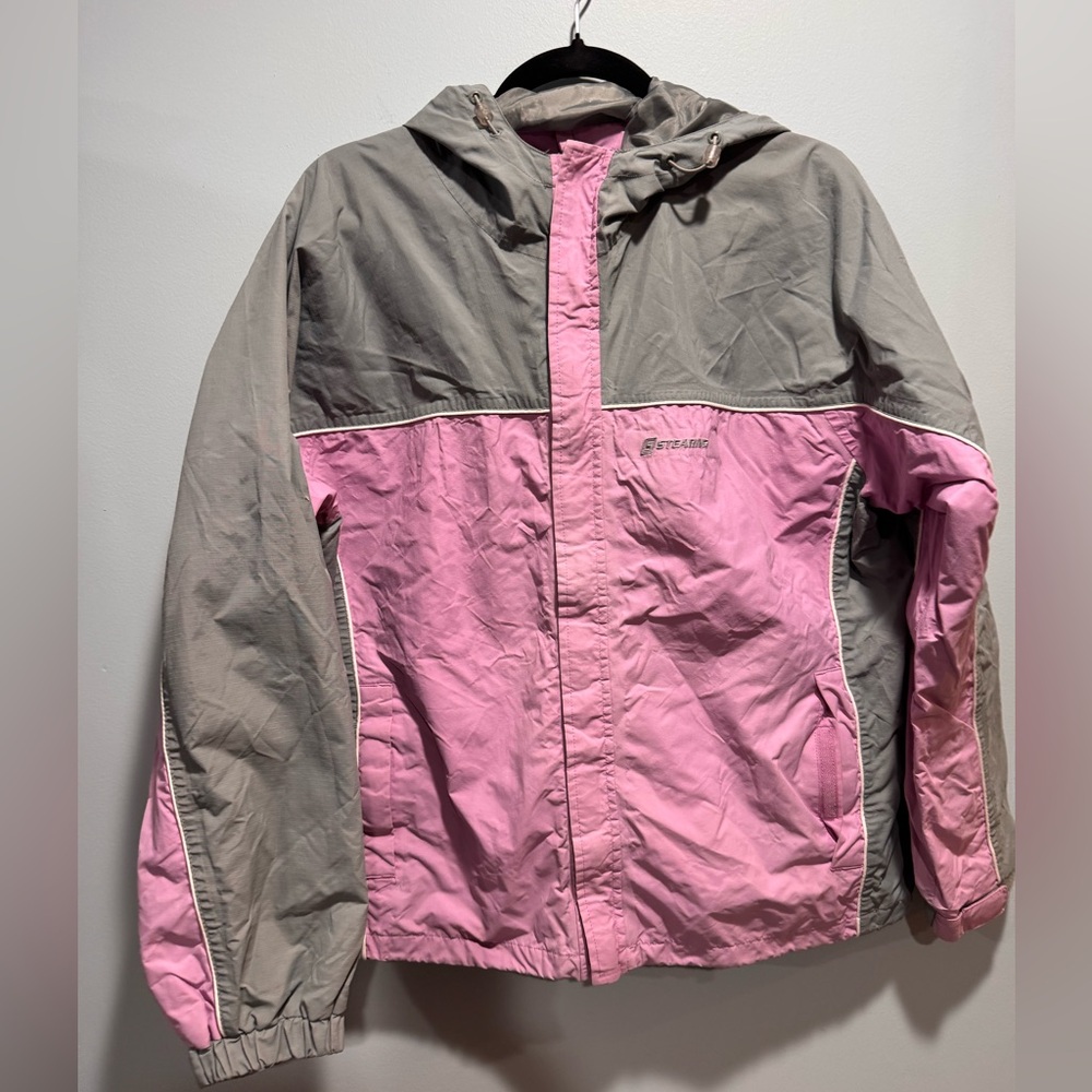 Stearns Women’s Pink and Gray Raincoat